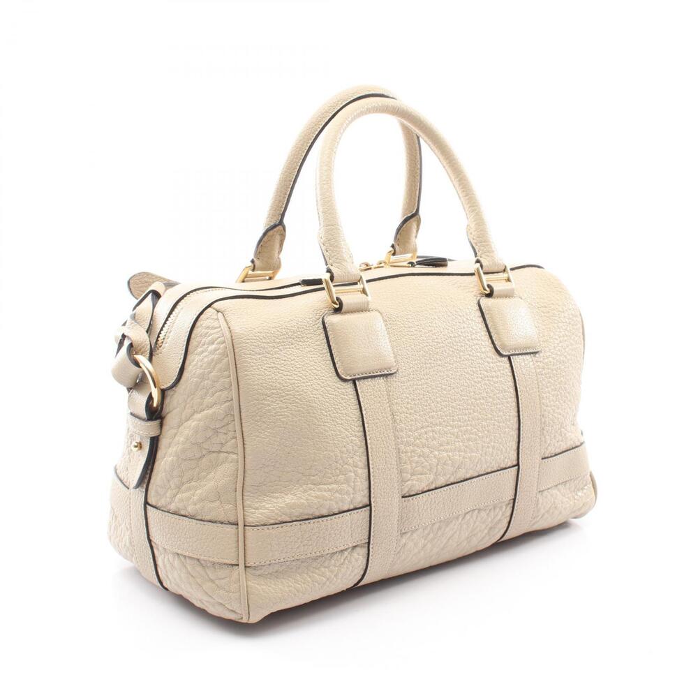 Loewe Handbag PASEO BAG Beige Cream Leather Tan Cream